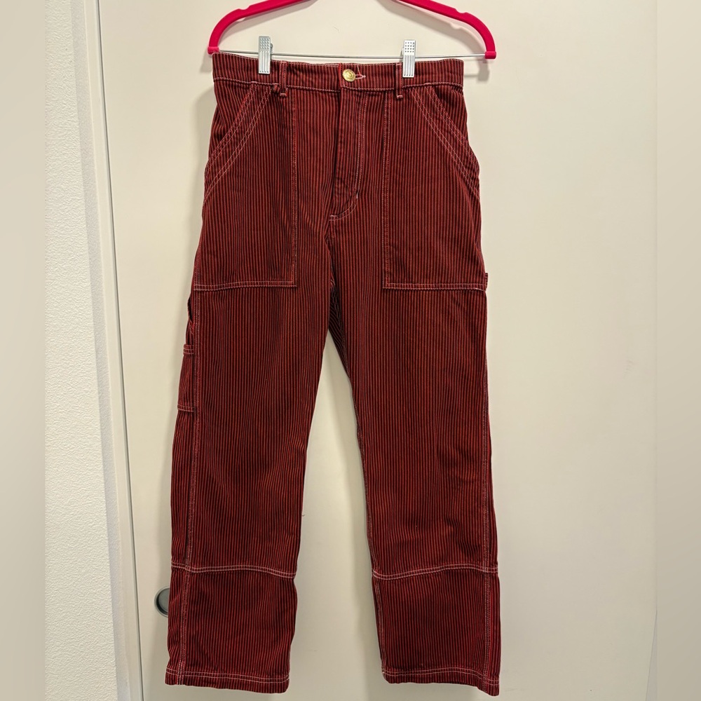 Big Bud Press Railroad Carpenter Jeans in Mustang Red - Size S